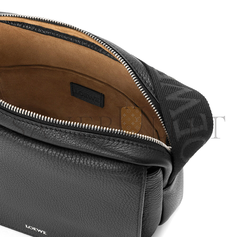 LOEWE MEDIUM PEBBLE MESSENGER BAG IN SUPPLE GRAINED CALFSKIN BANBA73X08 (23*18*9cm)